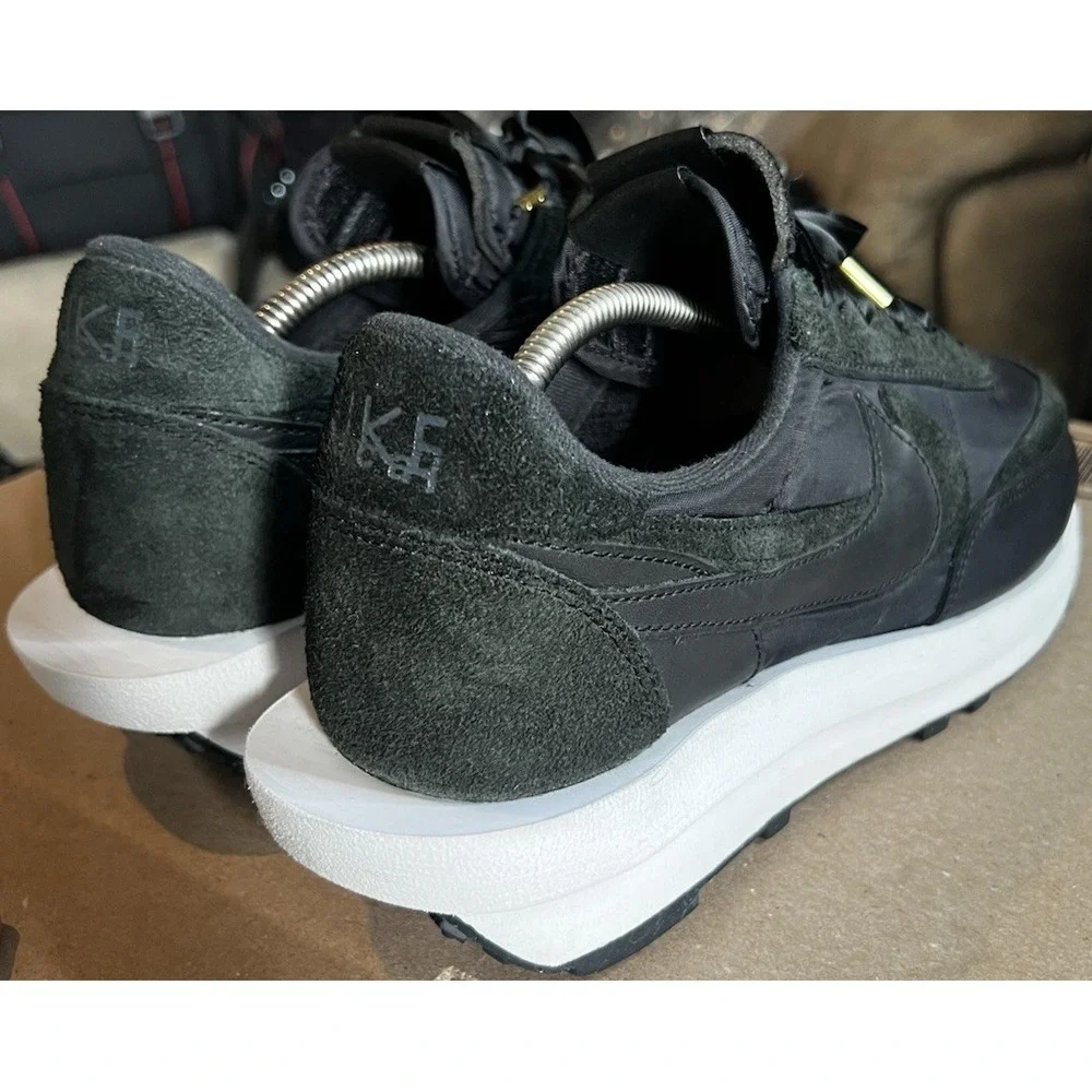 Nike LD Waffle Sacai Black Nylon Sneakers Shoes BV0073-002 Men's Size 11
